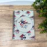 Broderie Perse Bird Motif A5 Lined Notebook