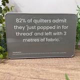 The Highly Questionable Quilting Statistics Tin