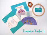 Stormy Seas Handmade Embroidery Kit Hoop Art