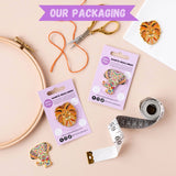 Sew on sew forth button needle minder