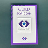 Quilters' Guild Supporter Badge, collectable pin supporting British quilting heritage