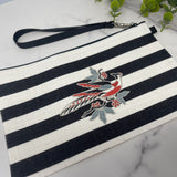 Broderie Perse zippy pouch