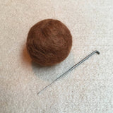 Needle Felting Kit Christmas Puddings - Make TWO decorations