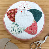 EPP Flower Pincushion Kit in Sequoia - Patchwork Pincushion Kit