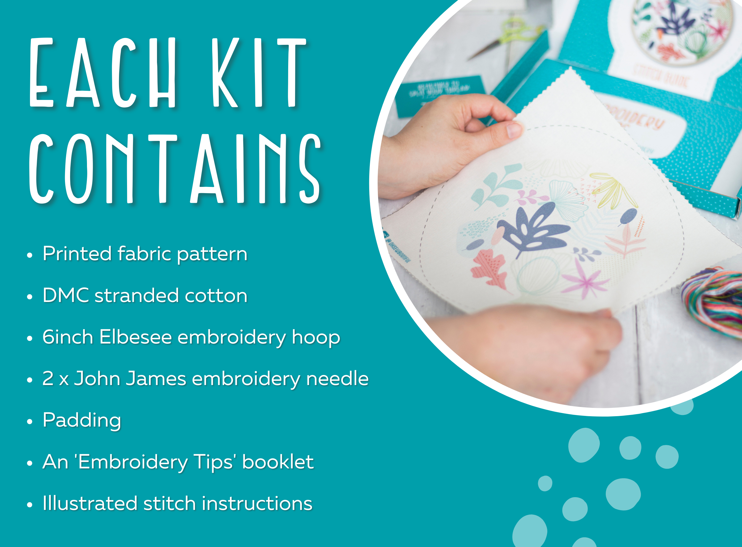Stormy Seas Handmade Embroidery Kit Hoop Art