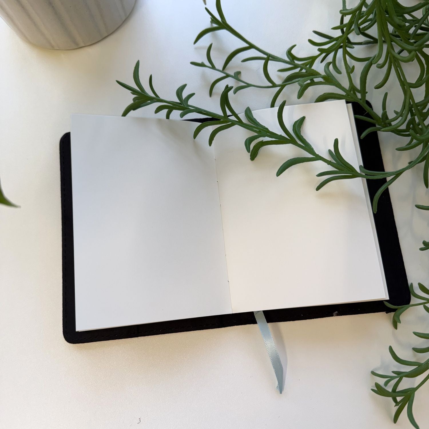 Resting Stitch Face - A6 Linen notebook