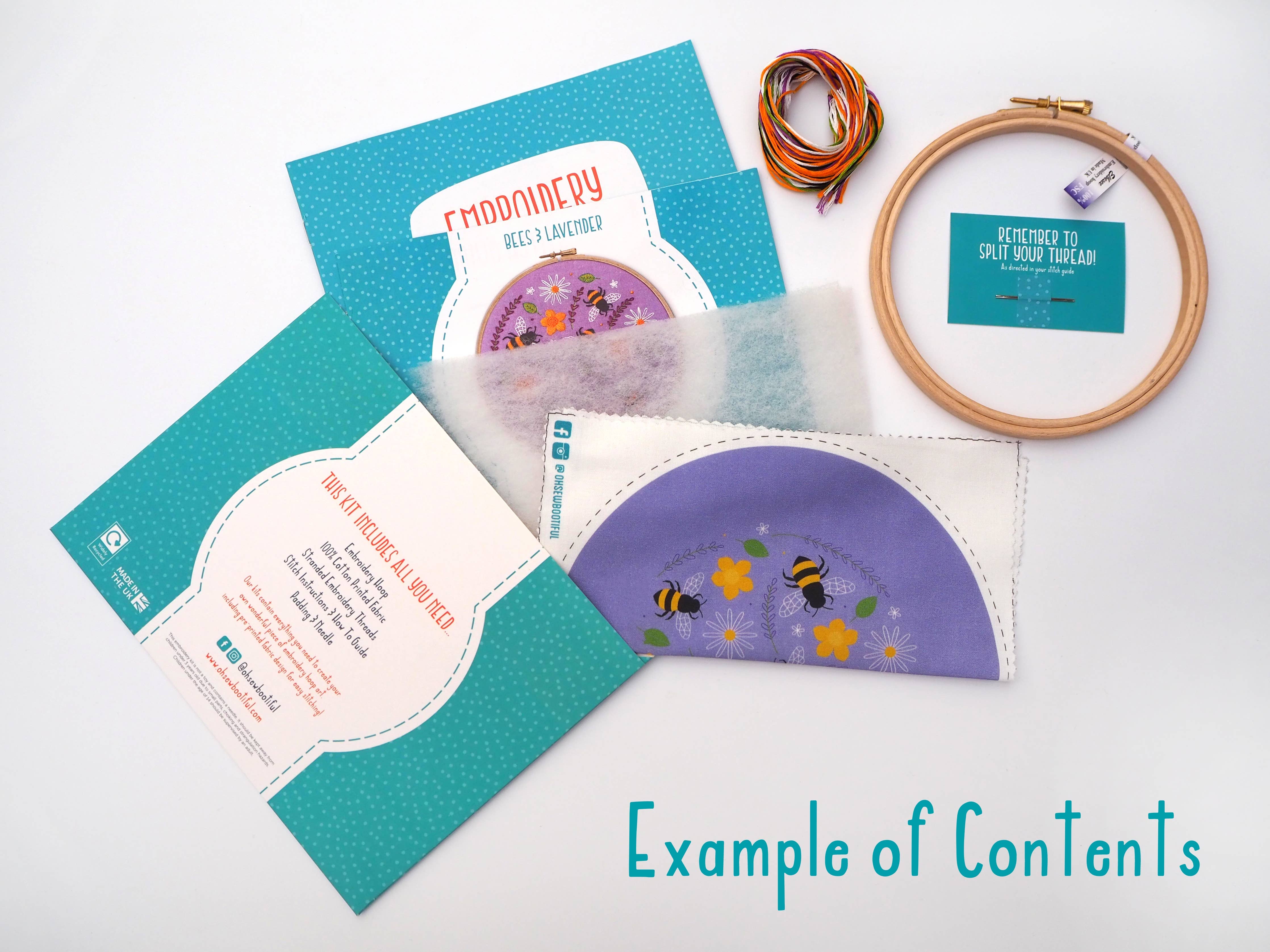 She Blooms Feminist Handmade Embroidery Kit Hoop Art
