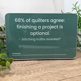 The Highly Questionable Quilting Statistics Tin