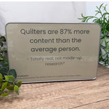 The Highly Questionable Quilting Statistics Tin