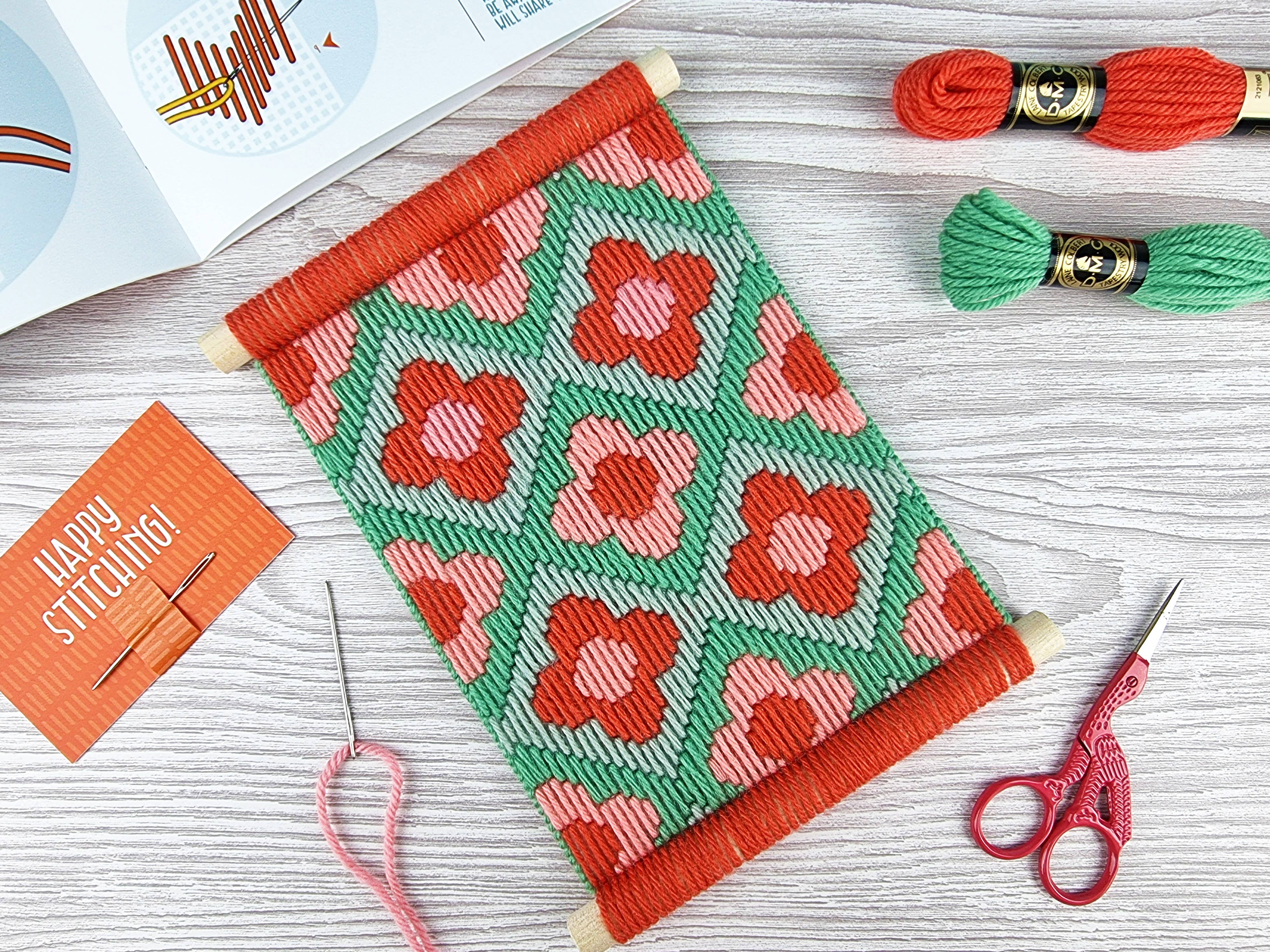 Bargello Kits - Ditsy Daisies Wall Hanging Craft Kit