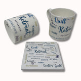 Stitching Together: Guild Retreat Mug & Coaster