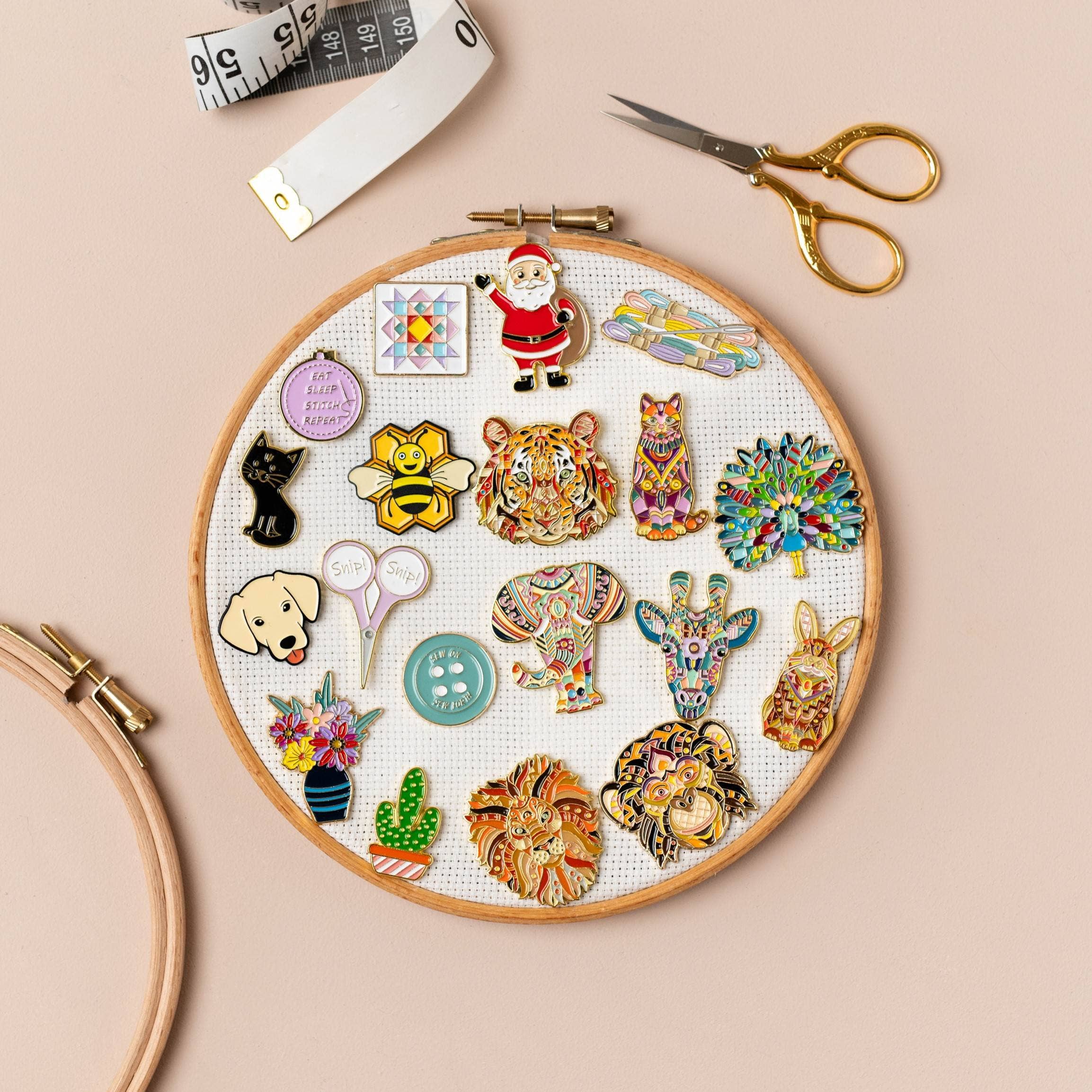 Skull Candy Needle Minder for Cross Stitch & Embroidery