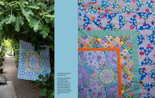 Kaffe Fassett's Quilts in London:  Photographed at Camden Lock Market
