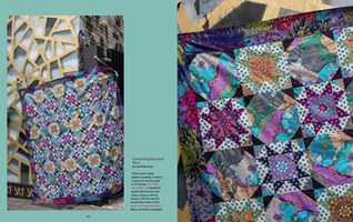 Kaffe Fassett's Quilts in London:  Photographed at Camden Lock Market
