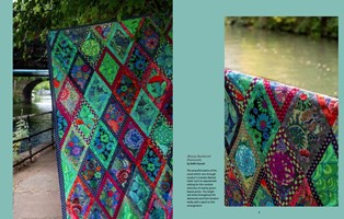 Kaffe Fassett's Quilts in London:  Photographed at Camden Lock Market