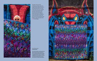 Kaffe Fassett's Quilts in London:  Photographed at Camden Lock Market