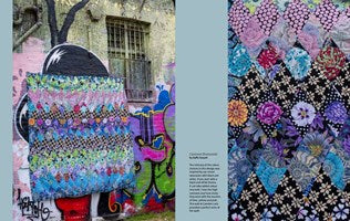 Kaffe Fassett's Quilts in London:  Photographed at Camden Lock Market