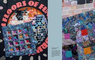 Kaffe Fassett's Quilts in London:  Photographed at Camden Lock Market