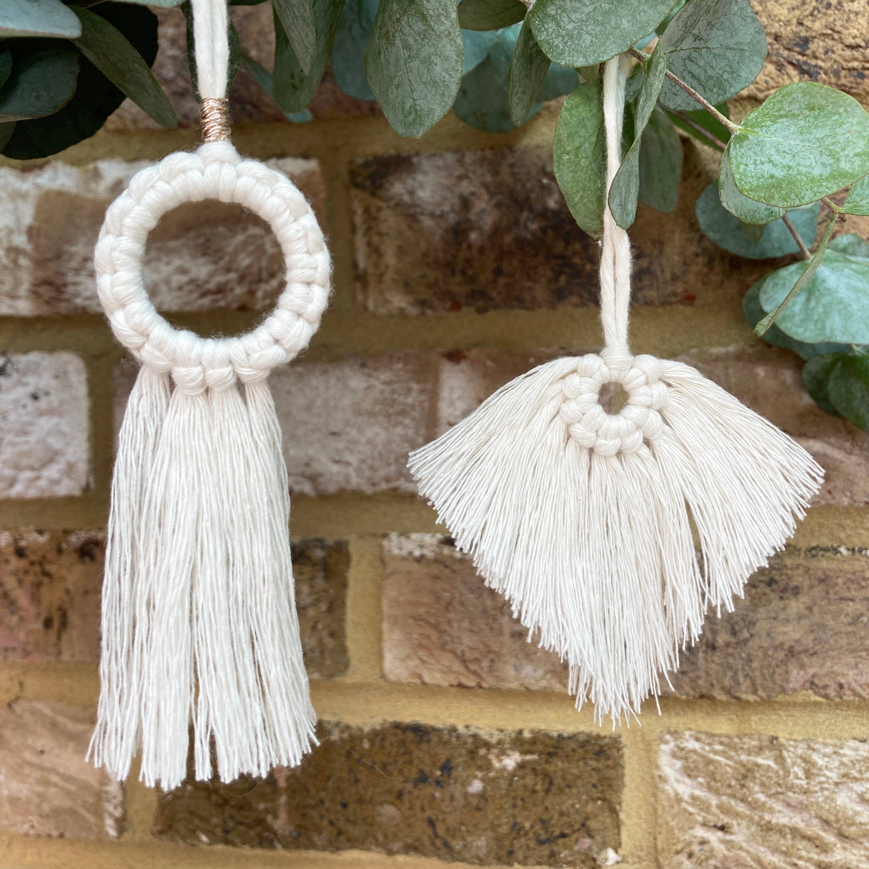 Macramé kit - Christmas Snowflake Decorations