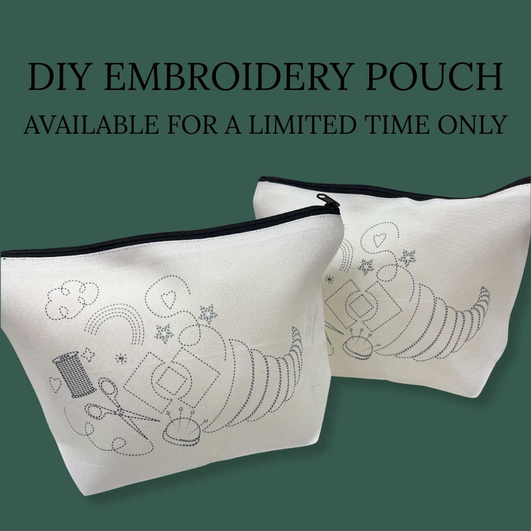 January Retreat DIY Embroidery Pouch