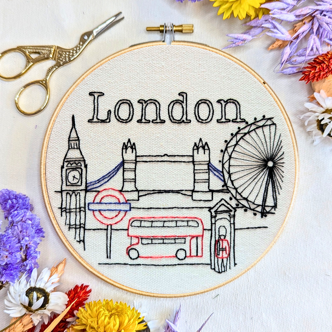 London Embroidery Kit | Stitch an Iconic British Cityscape | Beginner