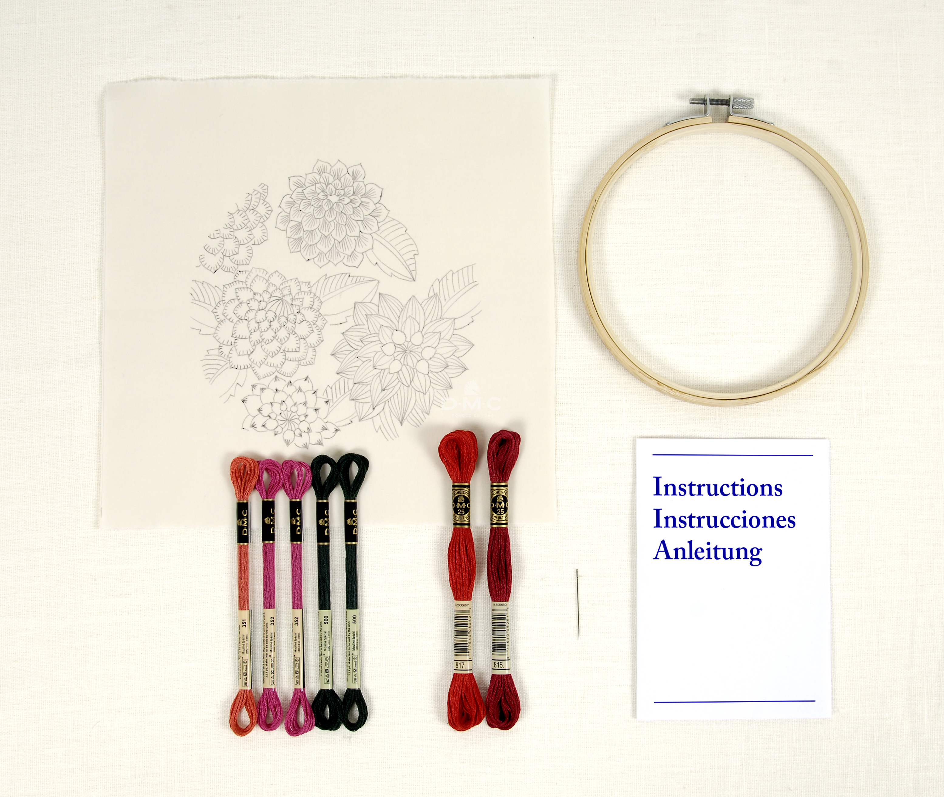 Dahlias - Embroidery Kit